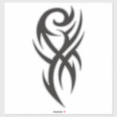 Classic Tattoo Inspired Line Art Design シール (シート)