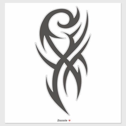 Classic Tattoo Inspired Line Art Design シール (シート)