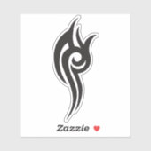 Classic Tattoo Inspired Line Art Design シール (シート)