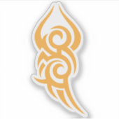 Classic Tattoo Inspired Line Art Design シール (正面)