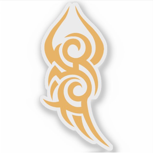 Classic Tattoo Inspired Line Art Design シール (正面)