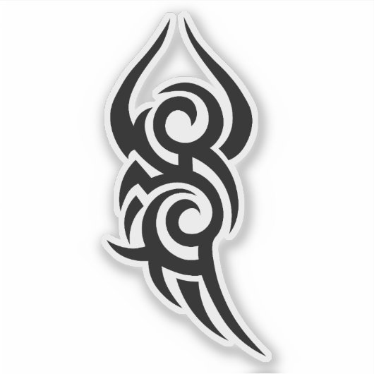 Classic Tattoo Inspired Line Art Design シール (正面)