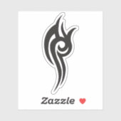 Classic Tattoo Inspired Line Art Design シール (シート)