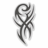 Classic Tattoo Inspired Line Art Design シール (正面)