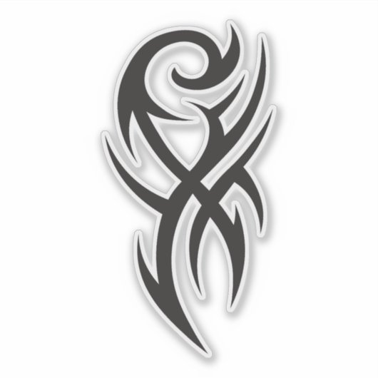 Classic Tattoo Inspired Line Art Design シール (正面)