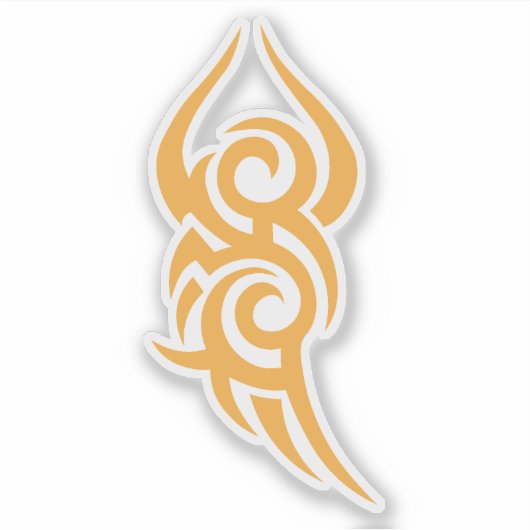 Classic Tattoo Inspired Line Art Design シール (正面)