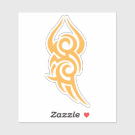 Classic Tattoo Inspired Line Art Design シール