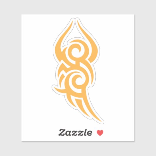 Classic Tattoo Inspired Line Art Design シール (シート)