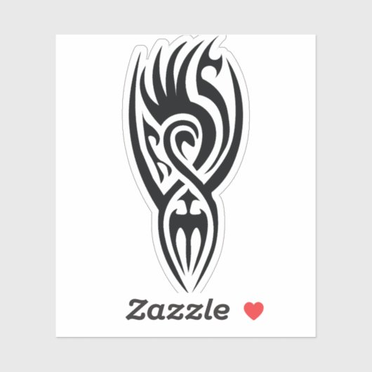 Classic Tattoo Inspired Line Art Design シール (シート)