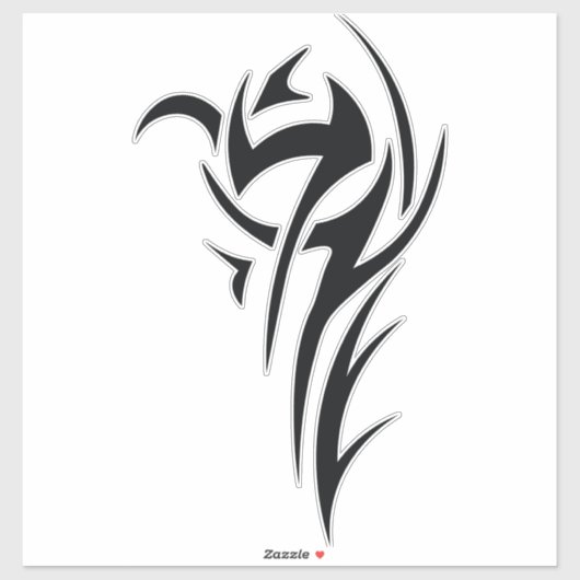 Classic Tattoo Inspired Line Art Design シール (シート)