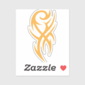 Classic Tattoo Inspired Line Art Design シール (シート)