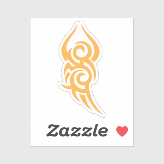 Classic Tattoo Inspired Line Art Design シール (シート)