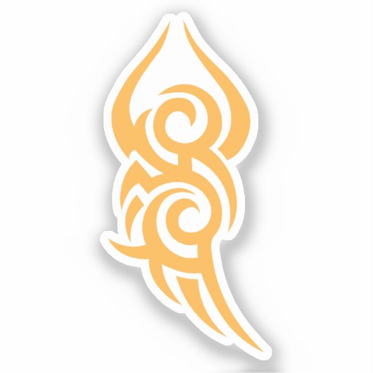 Classic Tattoo Inspired Line Art Design シール (正面)