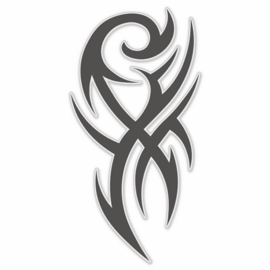 Classic Tattoo Inspired Line Art Design シール (正面)