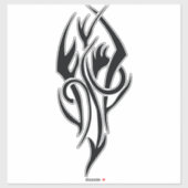 Classic Tattoo Inspired Line Art Design シール (シート)