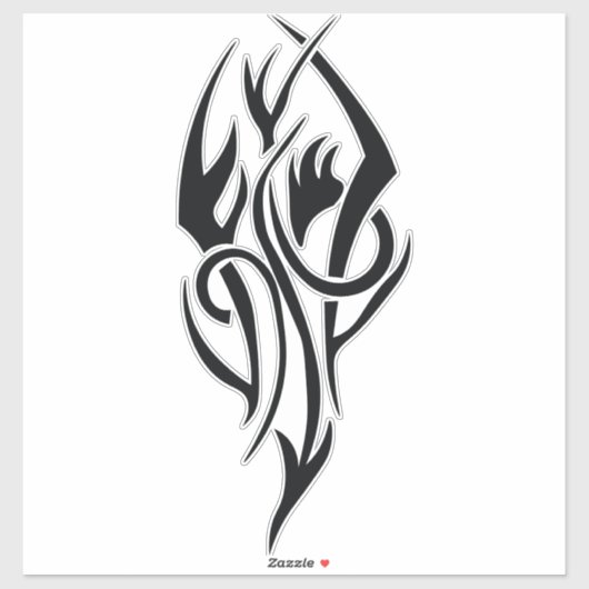 Classic Tattoo Inspired Line Art Design シール (シート)