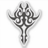 Classic Tattoo Inspired Line Art Design シール (正面)