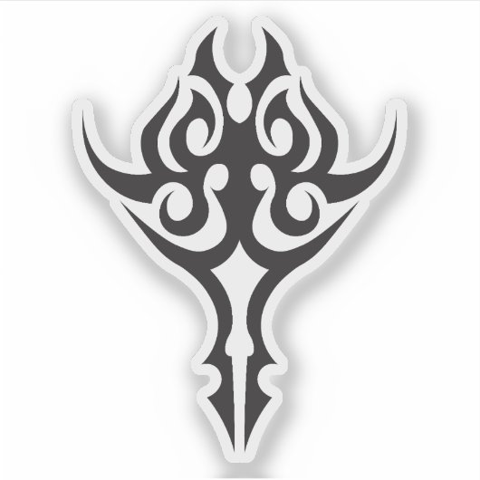 Classic Tattoo Inspired Line Art Design シール (正面)