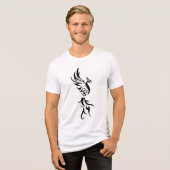 Classic Tattoo Inspired Line Art Design トライブレンドTシャツ (正面全面)