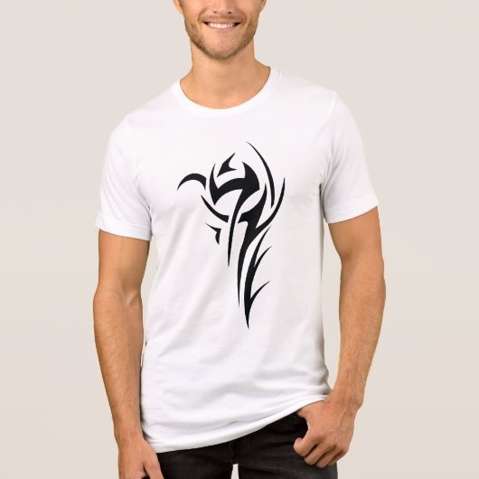 Classic Tattoo Inspired Line Art Design トライブレンドTシャツ (正面)