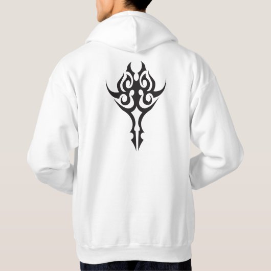 Classic Tattoo Inspired Line Art Design パーカ (裏面)