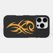 Classic Tattoo Inspired Line Art Design iPhoneケース (裏面横)