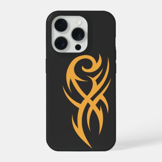 Classic Tattoo Inspired Line Art Design iPhoneケース (裏面)