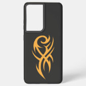 Classic Tattoo Inspired Line Art Design Samsung Galaxyケース (裏面)