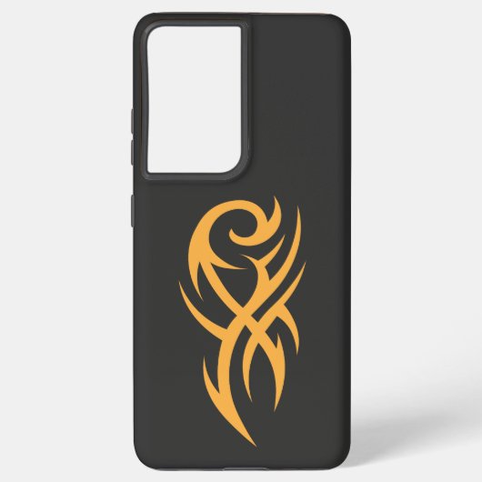 Classic Tattoo Inspired Line Art Design Samsung Galaxyケース (裏面)