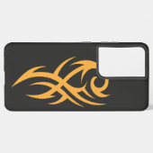 Classic Tattoo Inspired Line Art Design Samsung Galaxyケース (裏面横)