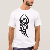 Classic Tattoo Inspired Line Art Design Tシャツ (正面)