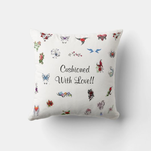 Classic Tattoo Love クッション (裏面)