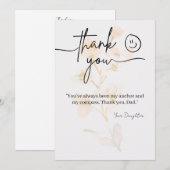 Classic Thank You Card for Dad サンキューカード (正面/裏面)