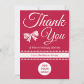 Classic Thank You Holiday Card | Business Info シーズンカード (正面)
