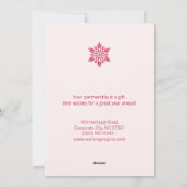 Classic Thank You Holiday Card | Business Info シーズンカード (裏面)