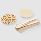 Classic Thanksgiving patterned  ハンドファン (組立なし)