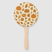 Classic Thanksgiving patterned  ハンドファン (正面)