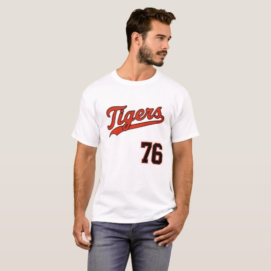 Classic Tigers Baseball 76 Tシャツ (正面フル)