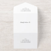 Classic Timeless Wedding オールインワン招待状 (外側)