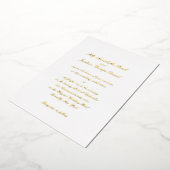 Classic Timeless Wedding 箔招待状 (回転した状態)