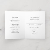 Classic Timeless Wedding Foil Invitation 箔グリーティングカード (内側レイダウン)