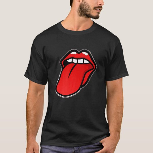 Classic Tongue Out Premium Tシャツ (正面)