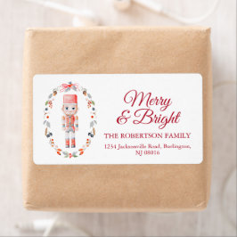 Classic Toy Soldier Christmas Shipping Label ラベル