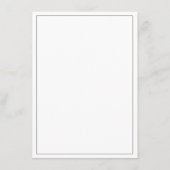 Classic traditional balck white wedding details エンクロージャーカード (裏面)