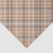 Classic Traditional Beige Tan Taupe Brown Gingham  薄葉紙 (詳細)