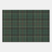 Classic Traditional Navy Red Green Plaid Holiday ラッピングペーパーシート (正面3)