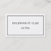 Classic, Traditional, Professional Business Card 名刺 (正面)