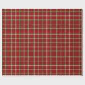 Classic Traditional Red Plaid Christmas ラッピングペーパー (フラット)