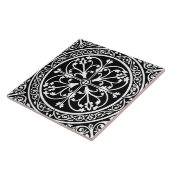 Classic Traditional Stylish Elegant Abstract Black タイル (側面)