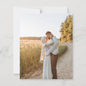 Classic Traditional Typography White Wedding (裏面)